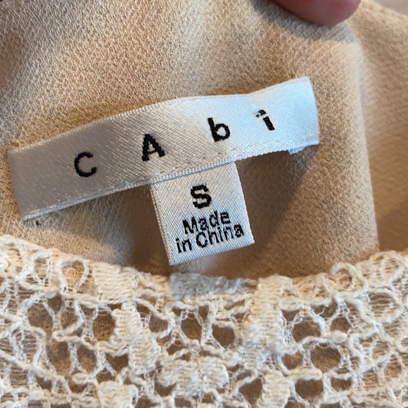 CAbi 798 it girl ivory lace overlay tank top cream - Picture 6 of 8